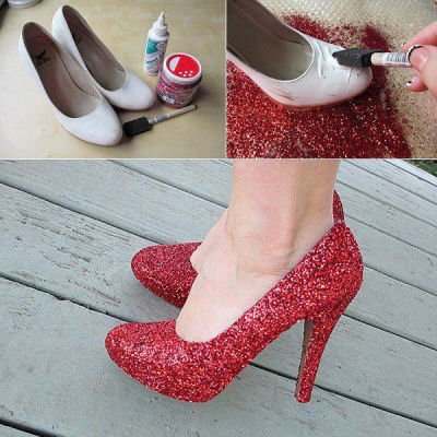 custom glitter heels