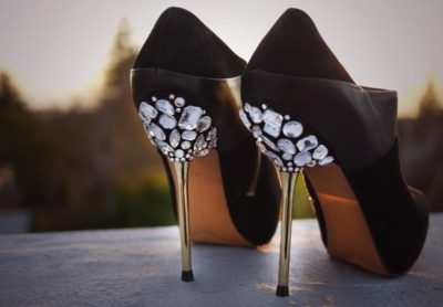 sequined heels shoes