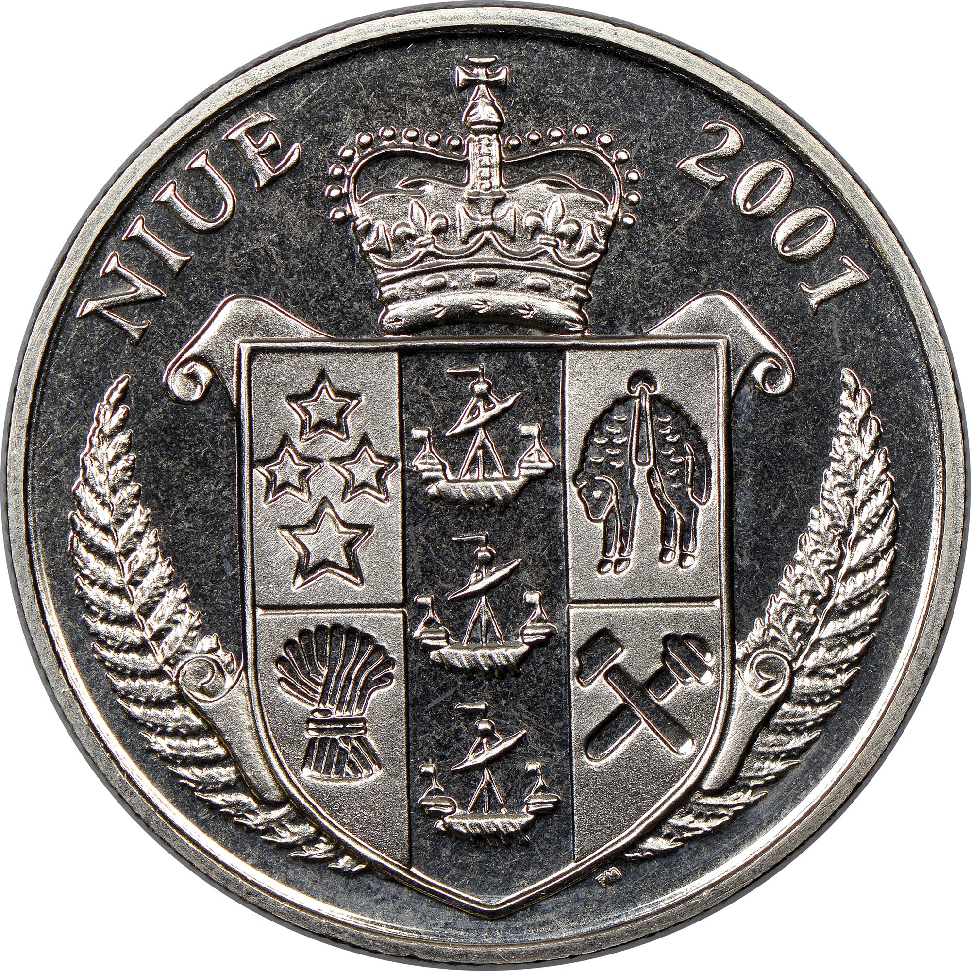 Reverse of Niue currency coin