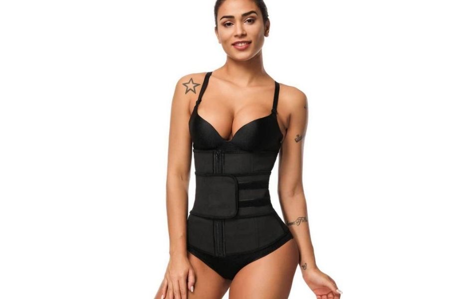 Waist Trainer With Zipper And Straps
