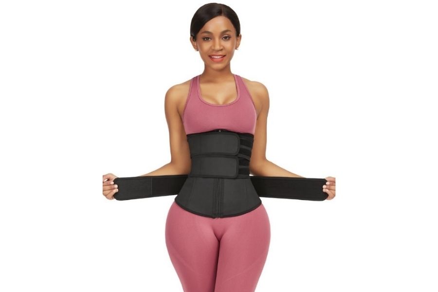 Latex Waist Trainer with Three Belts