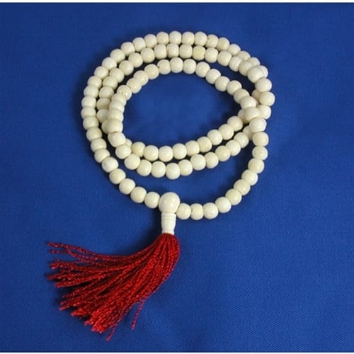 White Mala Beads