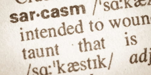 origin of sarcasm