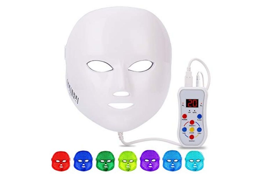 NEWKEY LED light therapy 7 color facial skincare mask
